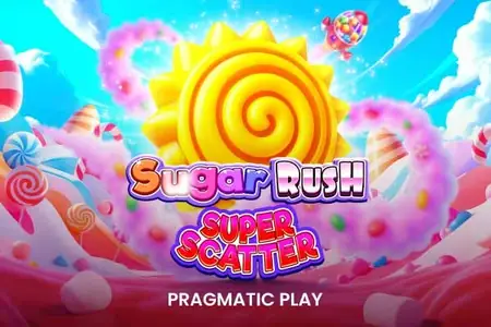 Sugar Rush Super Scatter slot cover art in the SuperCat lobby