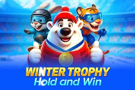 Winter Trophy Hold and Win slot cover art in the SuperCat lobby
